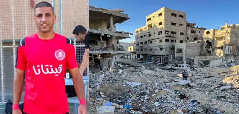 لیجنڈ فلسطینی فٹبالر اسرائیلی حملے میں شہید